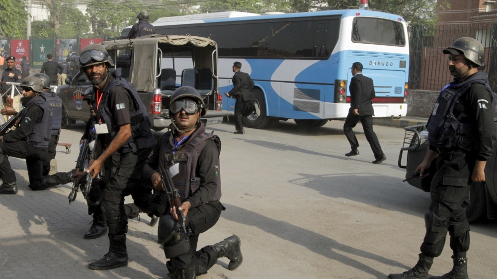 This wil be sight around the teams and the stadium for the next few days [Reuters]