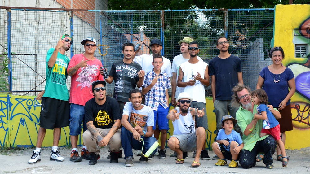  Julio Docjar, a street artist from Sao Paulo, is using his art as an instrument for social change [Al Jazeera]  