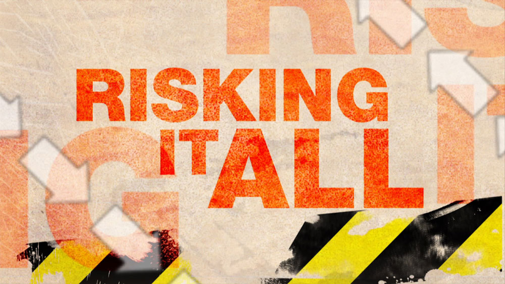 Risking it all - branding - title logo