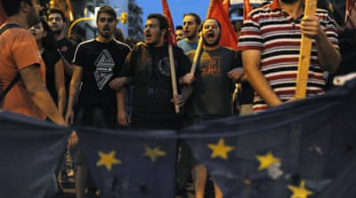 Prime Minister Alexis Tsipras urged Greeks on Wednesday to reject an international bailout deal [Alexandros Avramidis/Reuters]