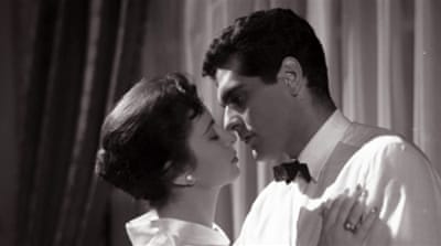 Egyptian actors Faten Hamama and Omar Sharif [EPA]