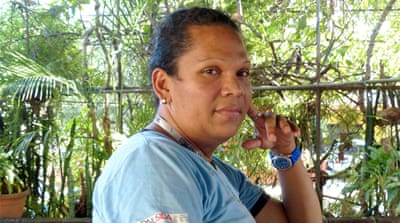 Karla Avelar, prominent transactivist and director of COMCAVIS [Nina Lakhani/Al Jazeera]