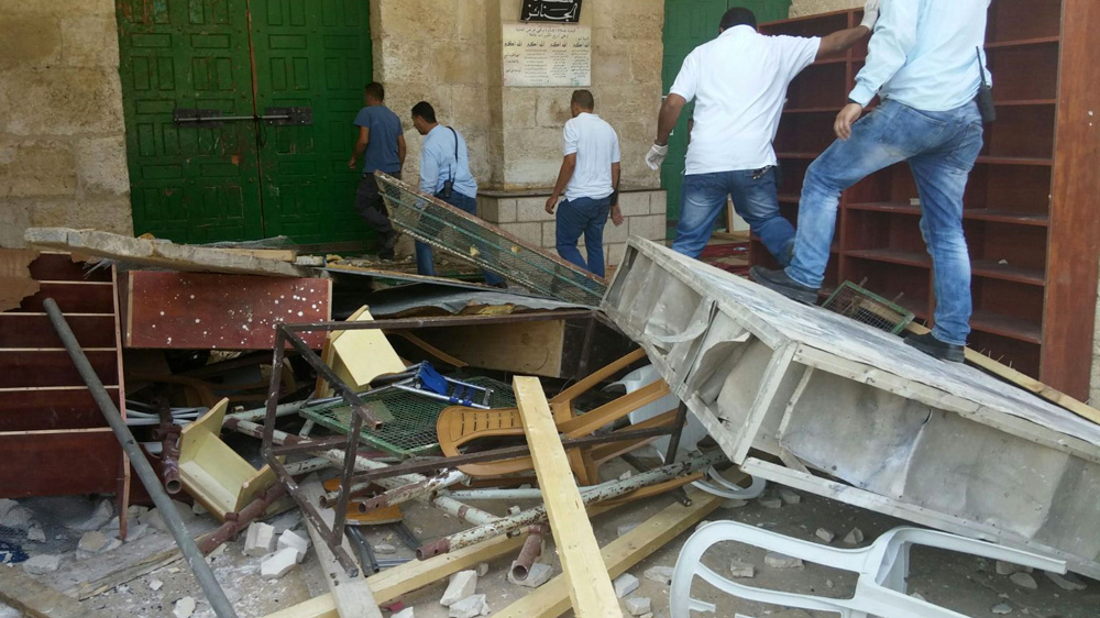 Aftermath of Israeli raid on al-Aqsa worshipers