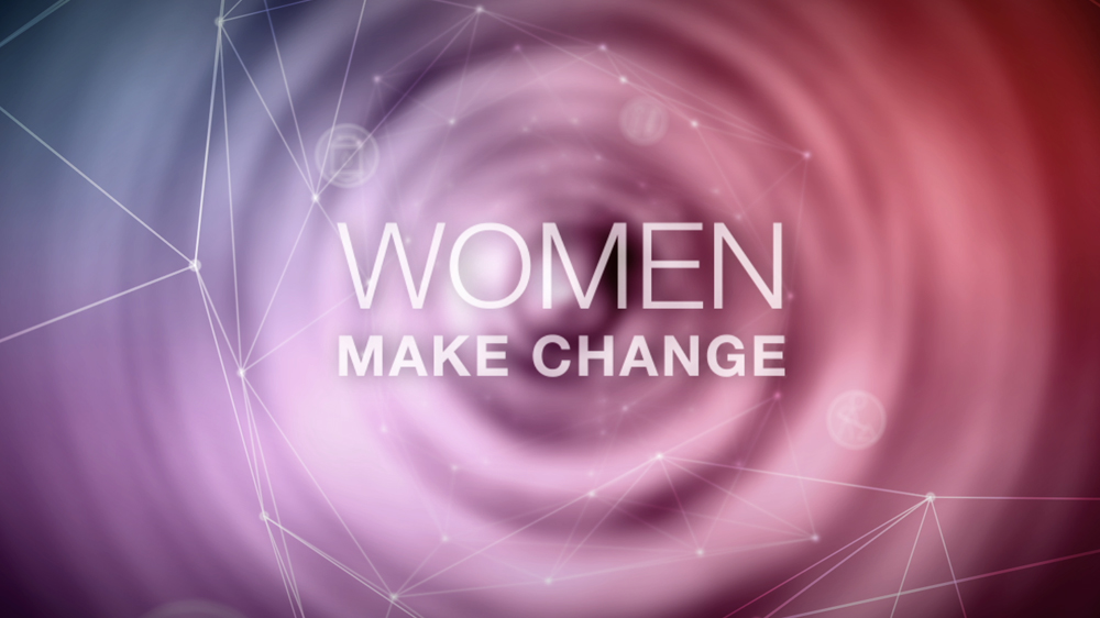 Women Make Change - logo branding
