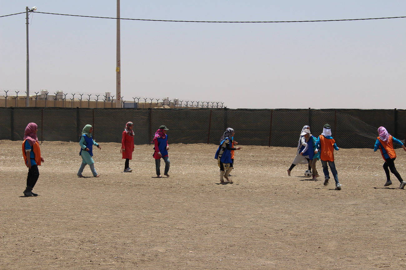 Zaatari footbal/ DO NOT USE/ RESTRICTED
