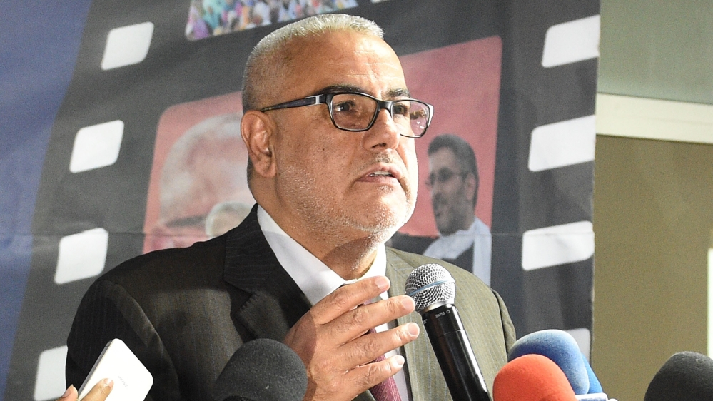Justice and Development Party (PJD) Secretary-General Abdelilah Benkirane, a former Moroccan head of government, is seeking to rebuild its political fortunes after its dramatic collapse in the 2021 election. [Fadel Senna/AFP]