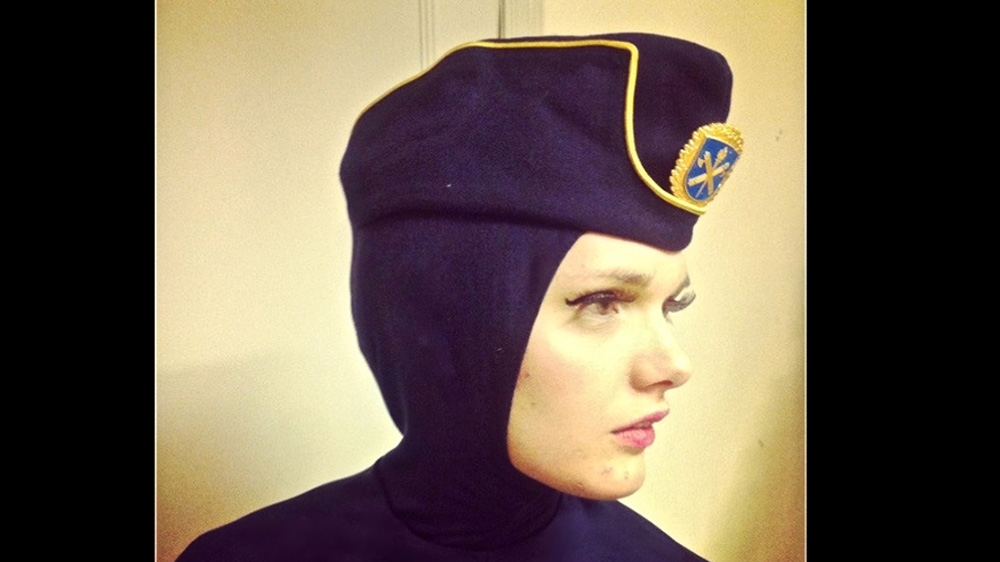 Aldebe was commissioned to create the hijab hat that now forms part of the official Swedish police uniform [Iman Aldebe]