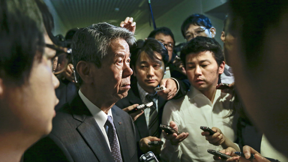 Hisao Tanaka, President and Chief Executive Officer of Toshiba Corp.,