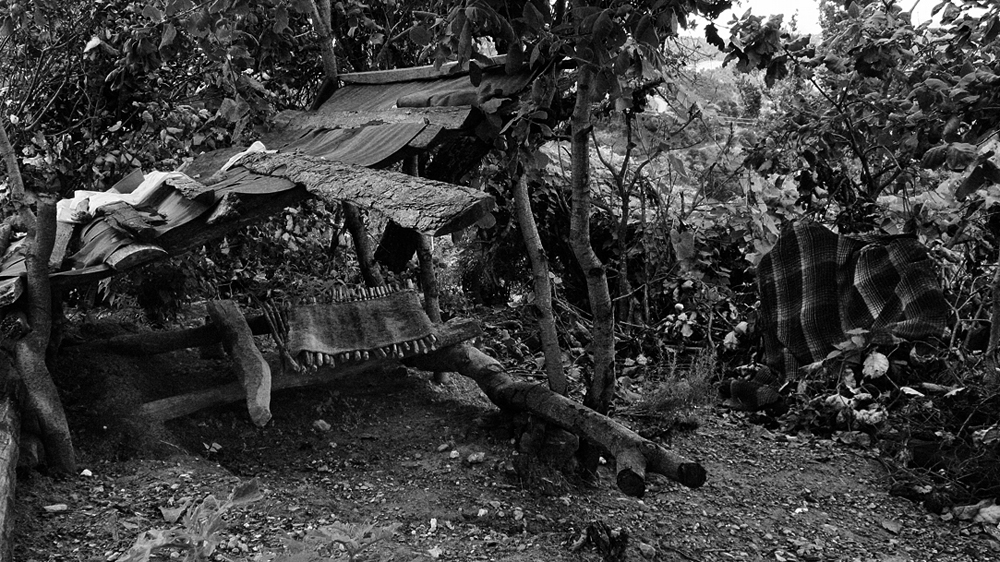 The shelter under which Maurilia sleeps [Prometeo Lucero] 