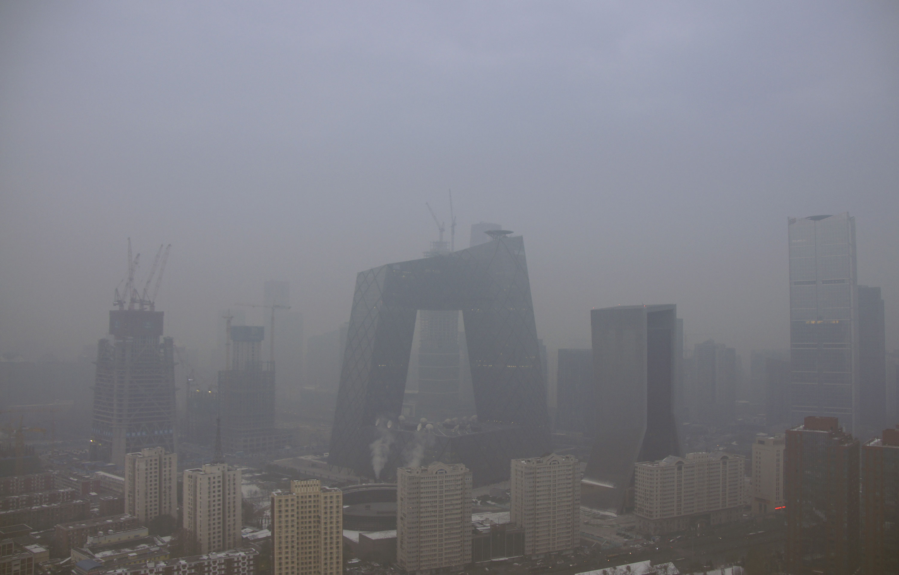 The worst smog of the winter enveloped Beijing