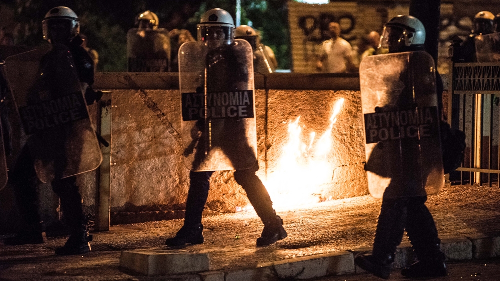 Despite the growth in social projects by the far left, violence against the state remains a major part of their philosophy [Tommy Trenchard/Al Jazeera]