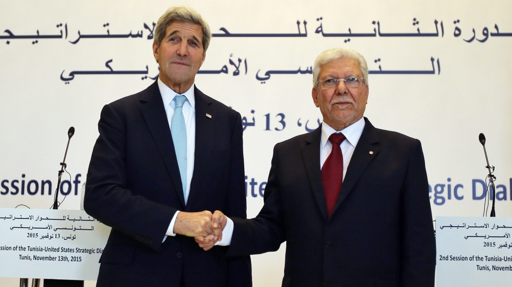 US Secretary of State on visit to Tunisia