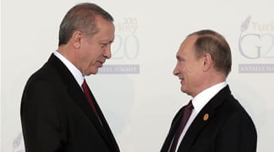 VLADIMIR PUTIN AND RECEP TAYYIP ERDOGAN