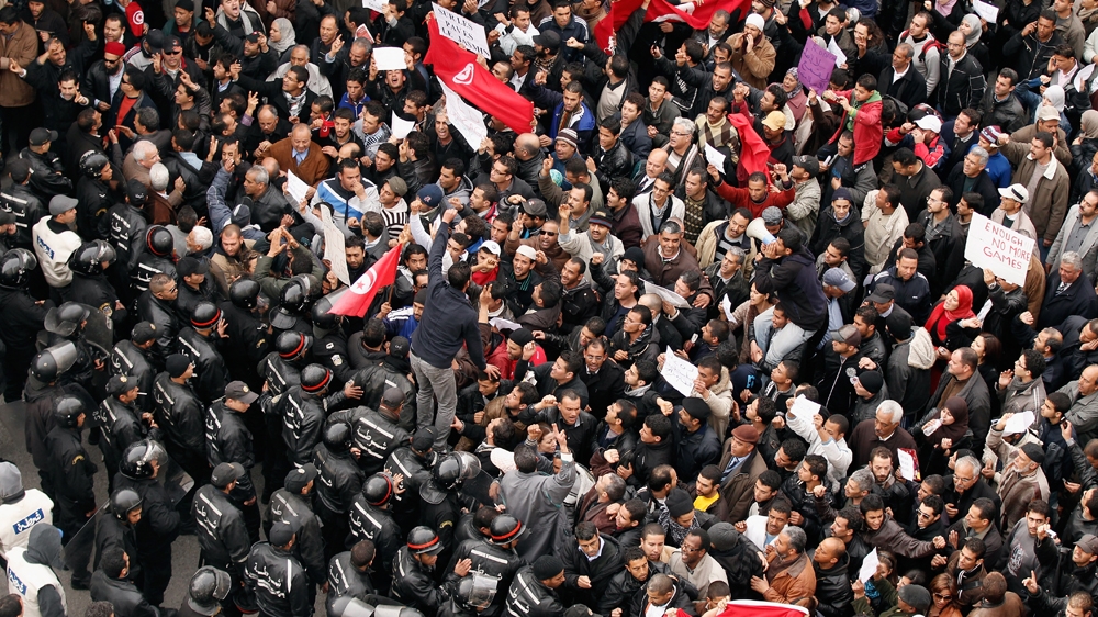 The Arab revolutions didn't seek to free Palestine or to save Iraq, but to liberate Arabs from the grip of the security services and the indifference of the ruling classes  [Christopher Furlong/Getty Images]