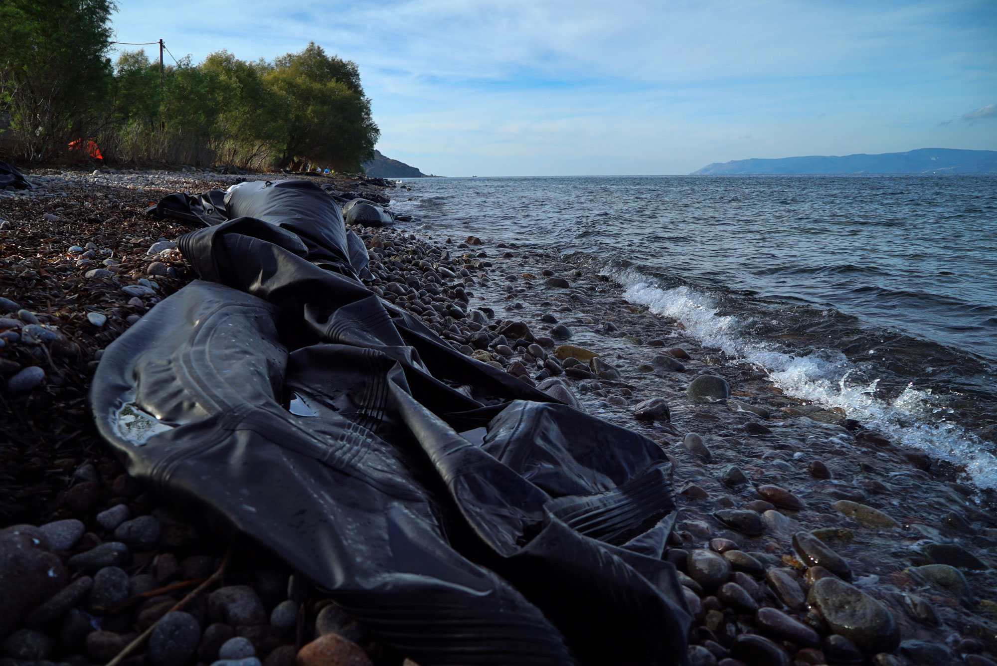 Lesbos Boats/ [Sorin Furcoi/Al Jazeera]