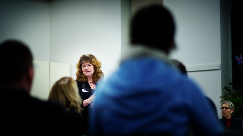 Annette Wilde, one of the leaders of Save a Family from Syria [Ryan Edwardson/Al Jazeera] 