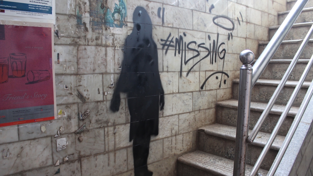 Leena Kejriwal''s missing girls stencil