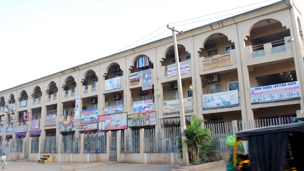 Locked up shops are seen along Ahmadu Bello way in Zaria