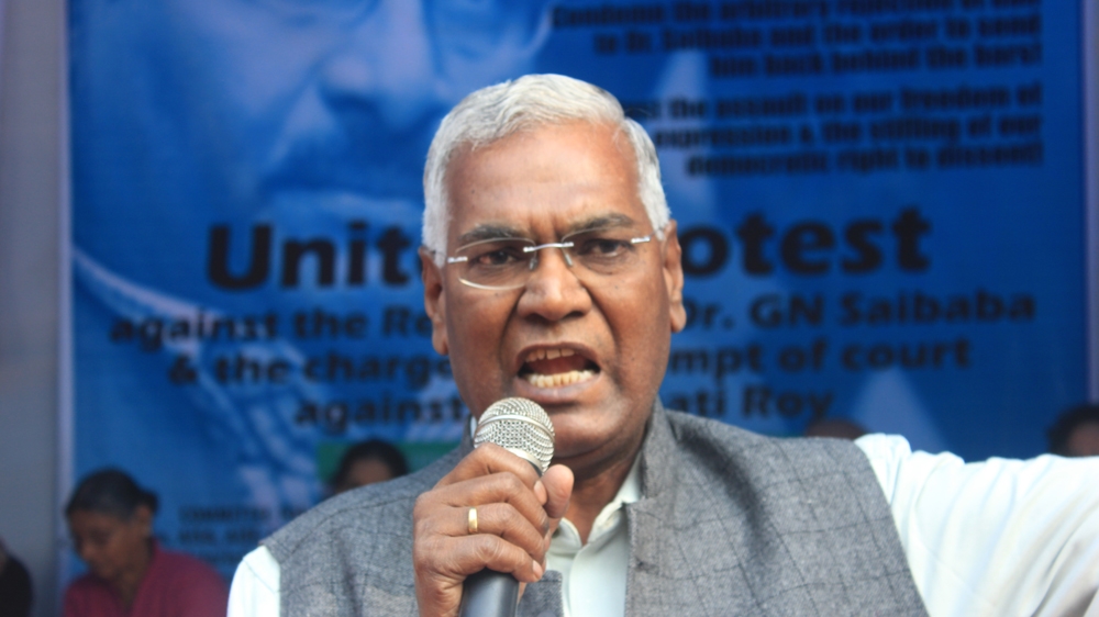 A Raja, a member of parliament for the Communist Party of India [Sanjay Kumar/Al Jazeera] 