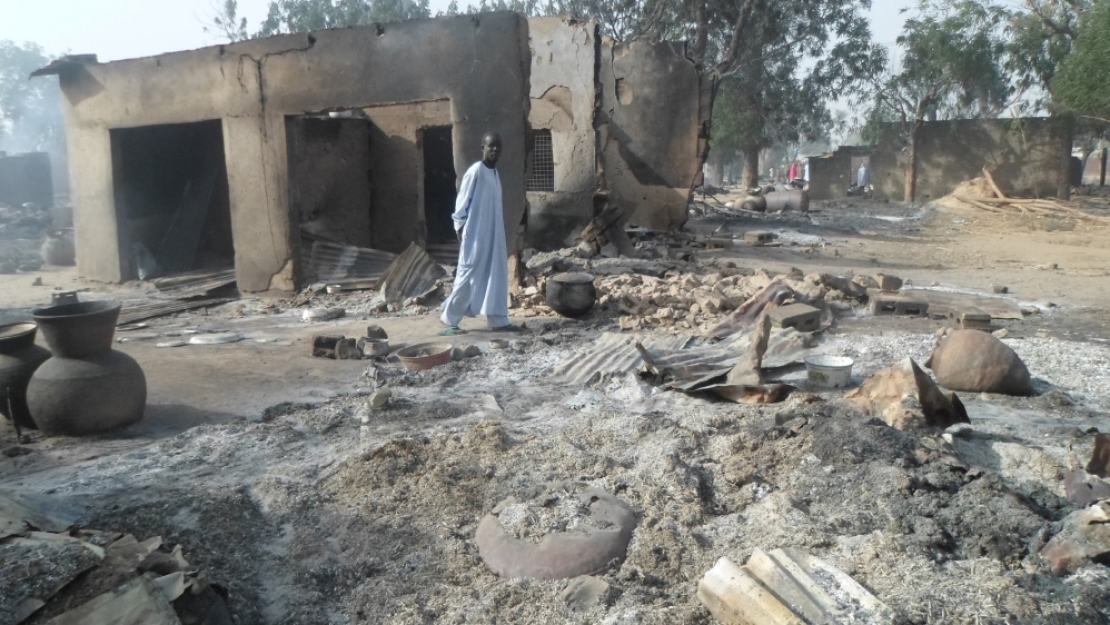 Much of Dalori village was razed to the ground in the latest set of attacks by suspected Boko Haram fighters  [EPA]
