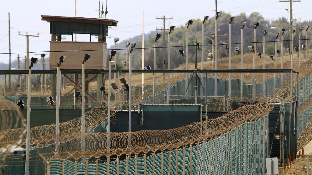 The exterior of Camp Delta is seen at the US Naval Base at Guantanamo Bay