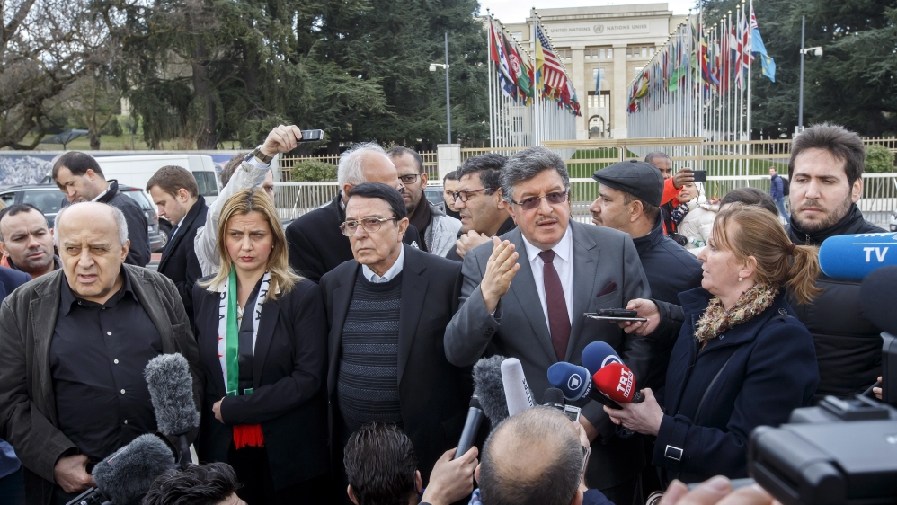 Opposition delegates said in Geneva on Tuesday 
