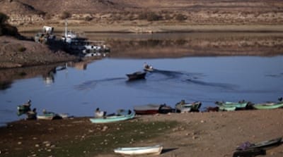 Fisherman take their boat out after sunrise in the village of Abu Simbel in upper Egypt [Getty]