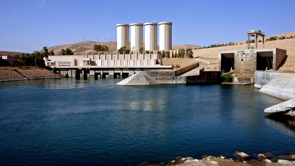 A general view of the dam in Mosul [AP]