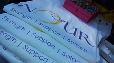 Nour representatives also host workshops with secondary school children, discussing the issue of domestic violence   [Image courtesy of the Nour charity] 