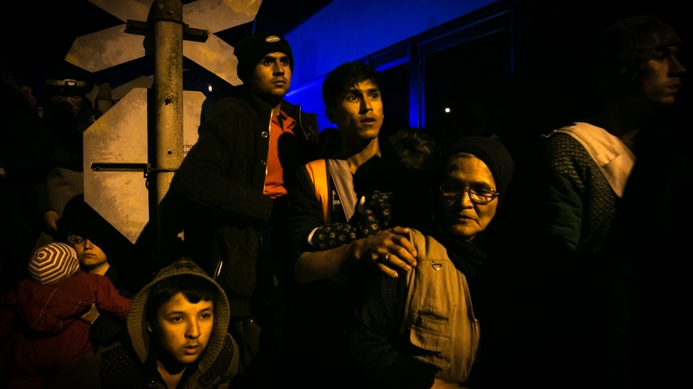 
Refugees prevented from entering the camp of Idomeni, on the Greece-Macedonia border [Nicola Zolin/Al Jazeera]  
