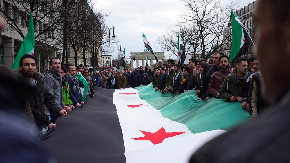 syria protests berlin
