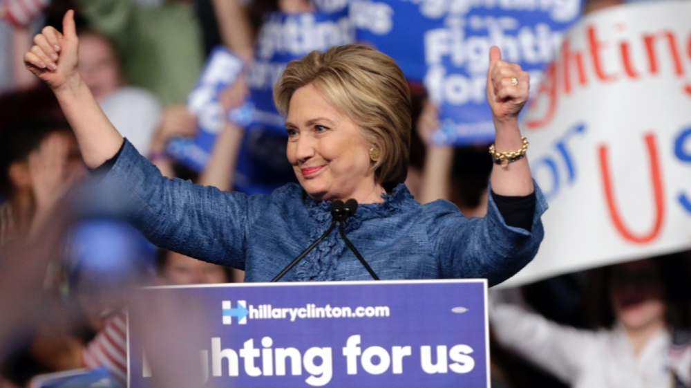 Clinton won at least four primaries on Tuesday, including the winner-takes-all contests in Florida and Ohio [Lynne Sladky/AP]