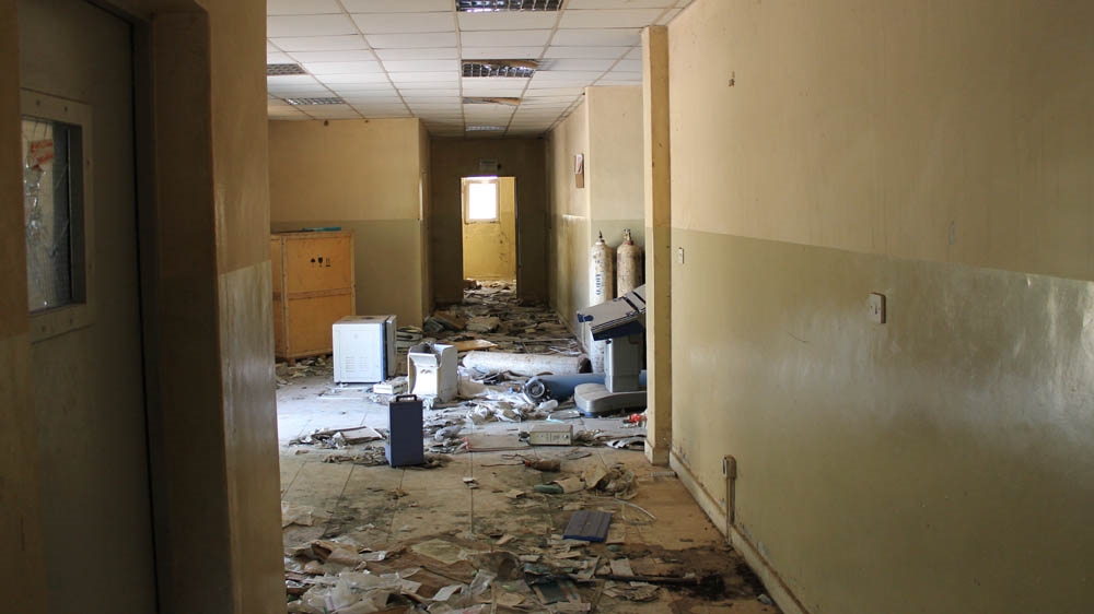 Inside a looted hospital. Many have been looted many times over and some have been the scenes of massacres [Justin Lynch/Al Jazeera] 