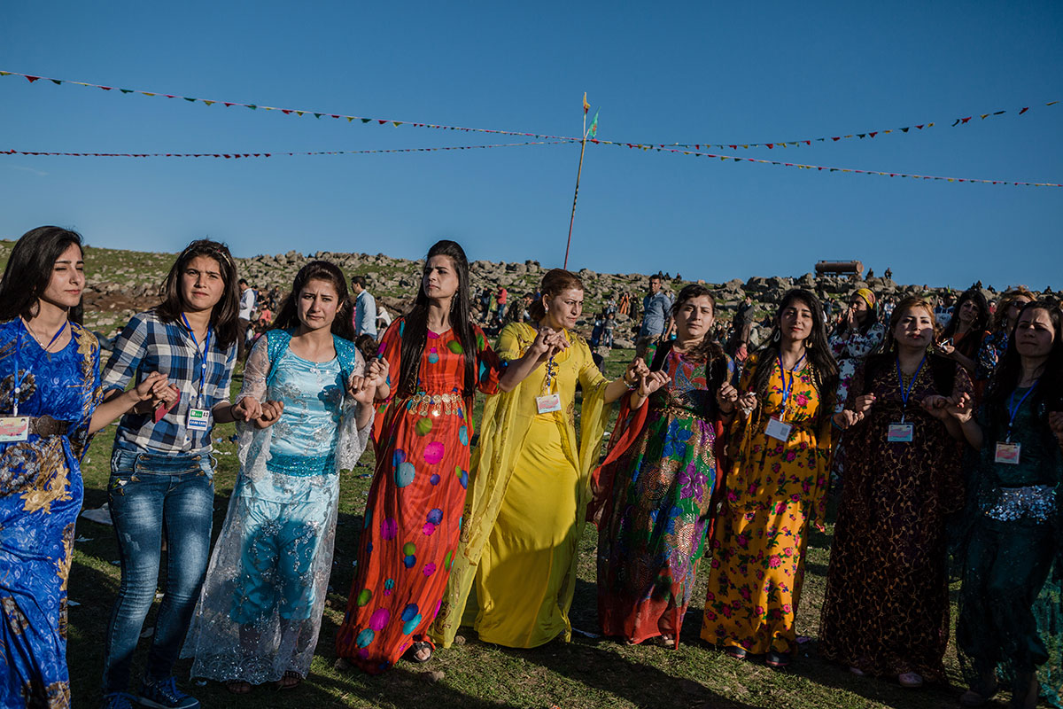 Syrian Kurds celebrate Newroz amid civil war/Please Do Not Use