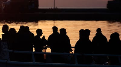 Migrants being deported from Lesbos to Turkey [Getty]