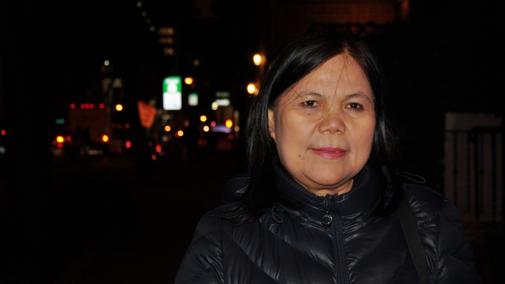 Juana Dwyer is a member of Damayan Cleaning Cooperative, which, just like Beyond Care, receives counselling and support from the Center for Family Life [Lene Bech Sillesen/Al Jazeera  ]