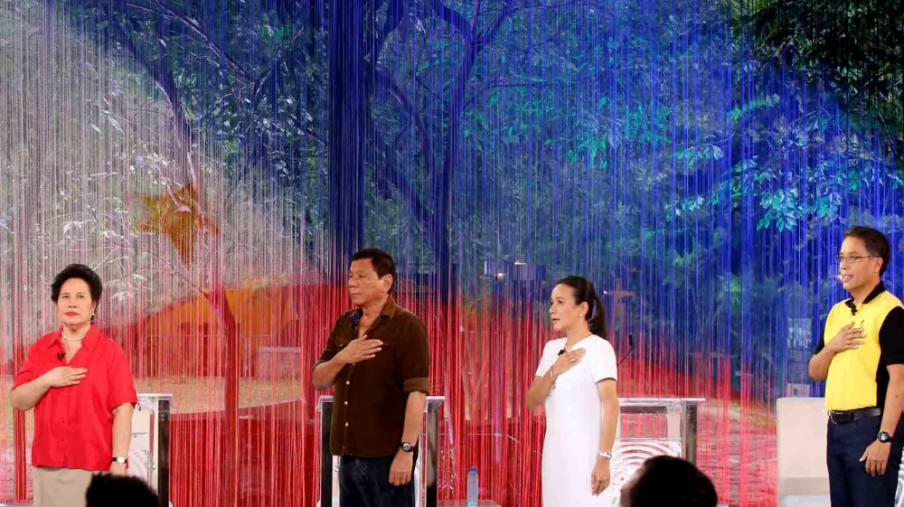 Jejomar Binay, MIriam Santiago, Rodrigo Duterte, Grace Poe, Mar Roxas