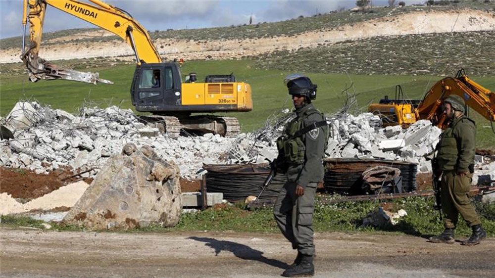 Homes demolished in Palestine West bank