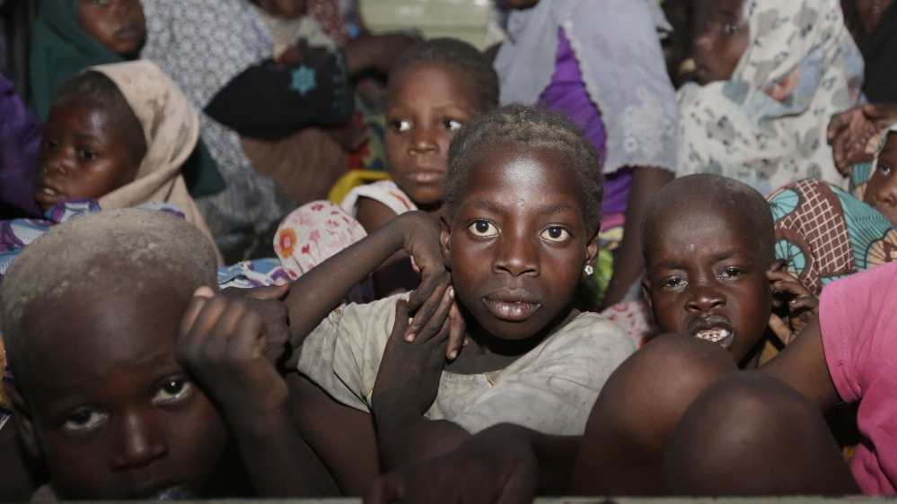 Women and children rescued by Nigeria soldiers