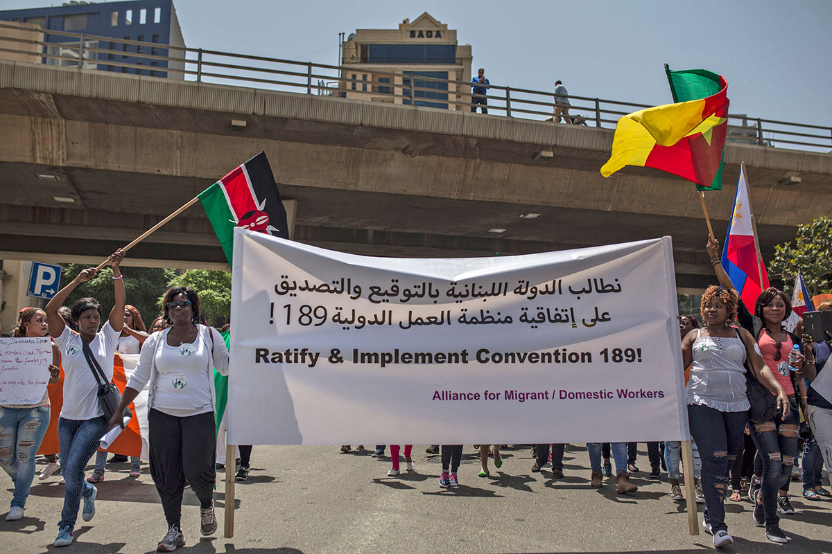 Domestic workers take the streets in Beirut/ Please Do Not Use