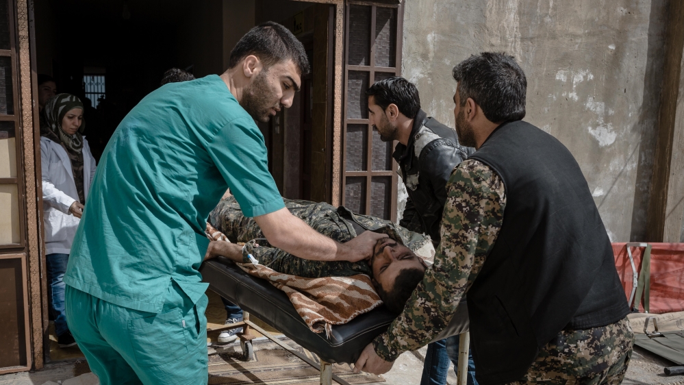 Syria injured fighters