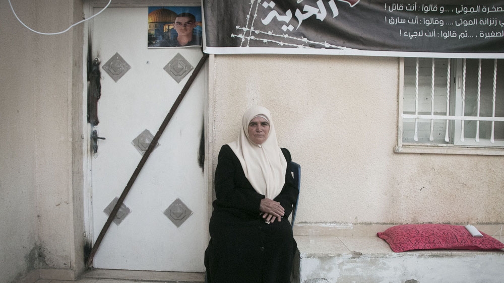 'When they came to seal the house two weeks ago, a soldier told me, in Arabic, that it was to send a message to others,' Sarah Ali Dwayat said [Ylenia Gostoli/Al Jazeera]