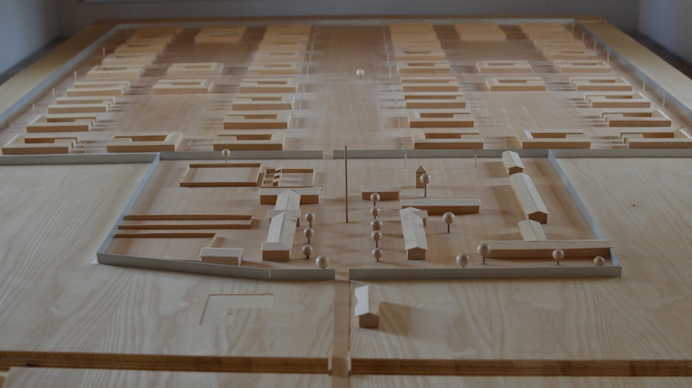 Model of Ferramonti concentration camp [Rosie Scammell/Al Jazeera]