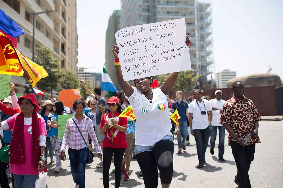 Domestic workers take the streets in Beirut/ Please Do Not Use