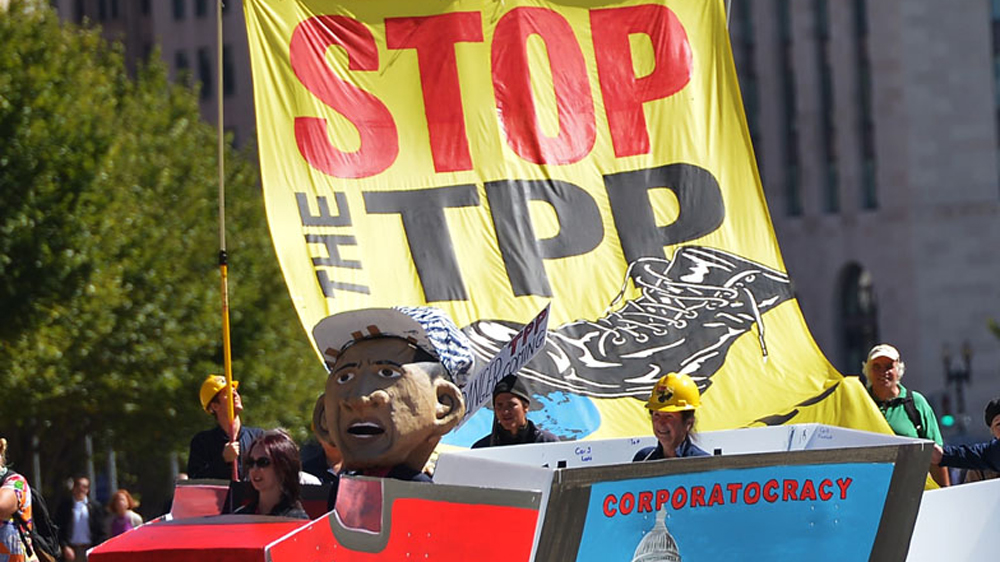 TPP protests in the US