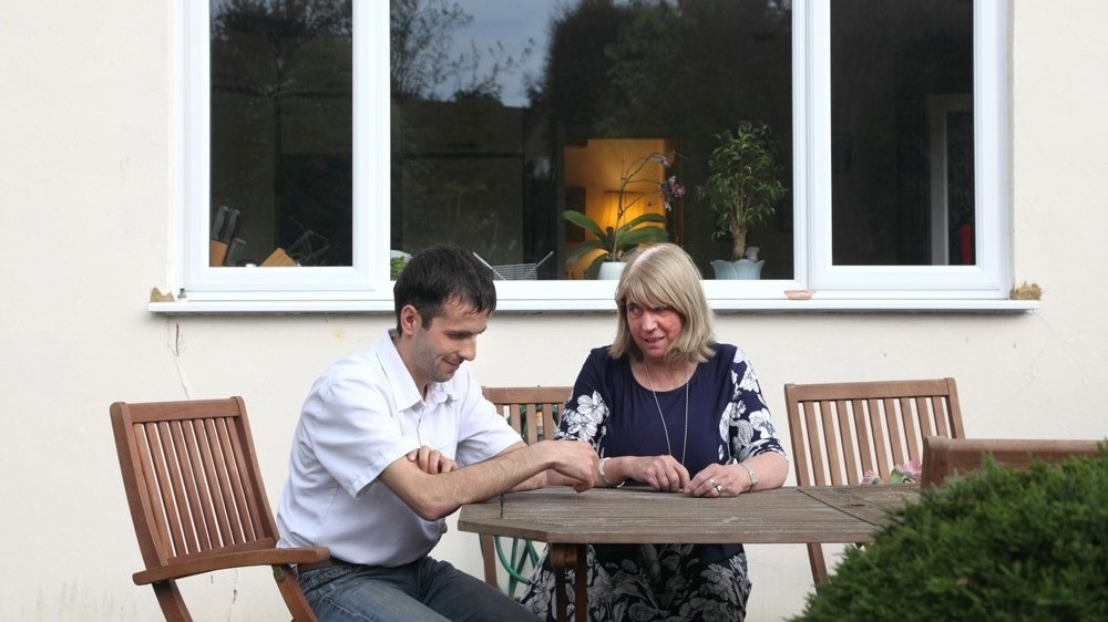 Vahe* was homeless for two years until Donna Williams invited him to stay at her home in Epsom, Surrey [Rich Wiles/Al Jazeera]