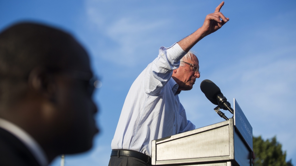US Democratic Party Presidential Candidate Bernie Sanders Holds Campaign Rally in Washington, DC