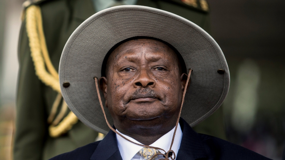 Uganda''s President Museveni attends his swearing-in ceremony at the Independance grounds in Uganda''s capital Kampala