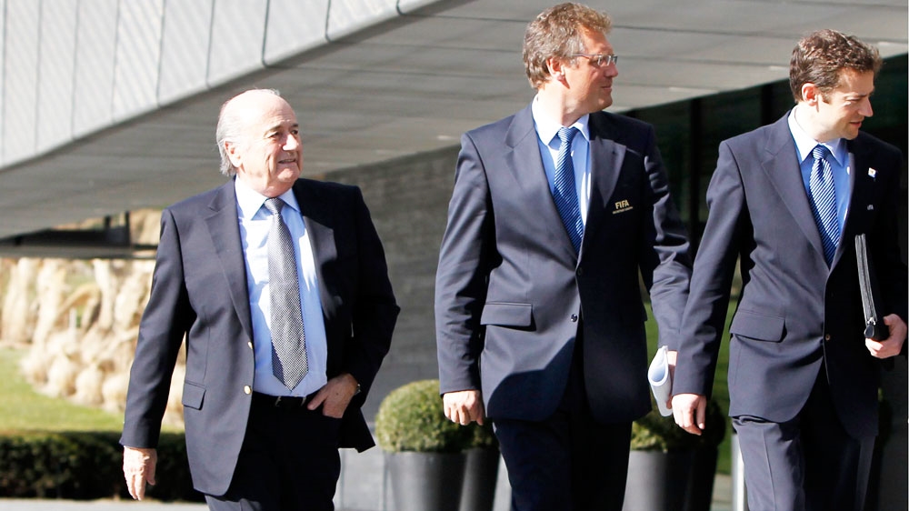 The bonuses to Blatter and top FIFA officials Jerome Valcke and Markus Kattner are reportedly being investigated by Swiss and US authorities [EPA]