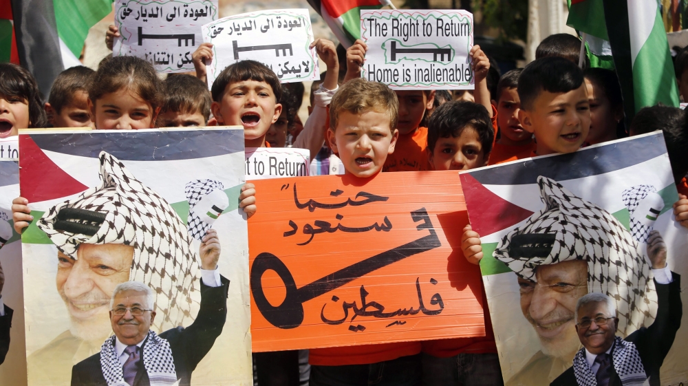 Nakba Day rally by children in Bethlehem